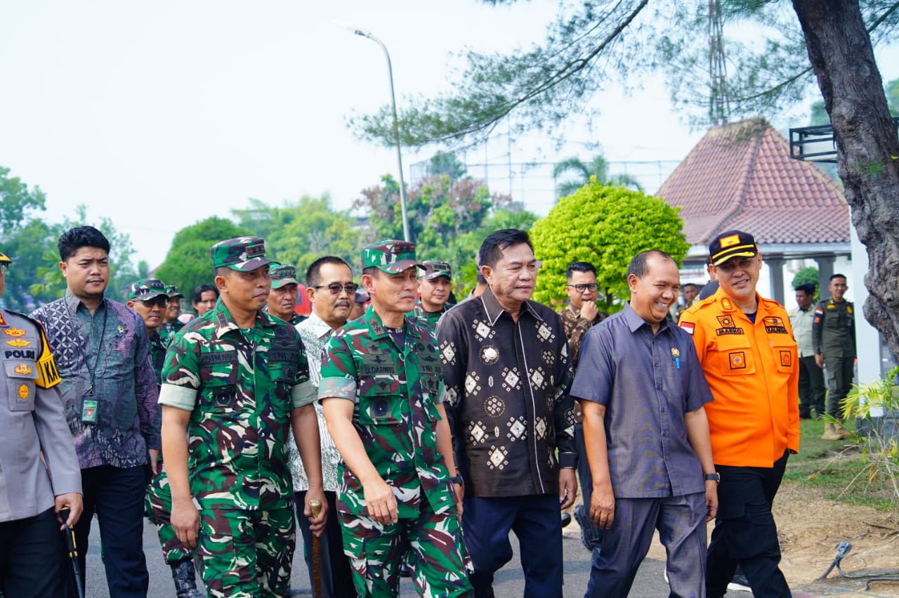 Bupati Toha Tohet Sambut Kunjungan Pangdam II Sriwijaya, Karhutla Muba Jadi Perhatian Bersama