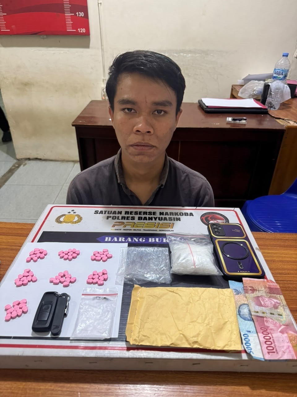 Polda Sumsel Bekuk Pengedar Sabu dan Ekstasi di Banyuasin, Barang Bukti Disita