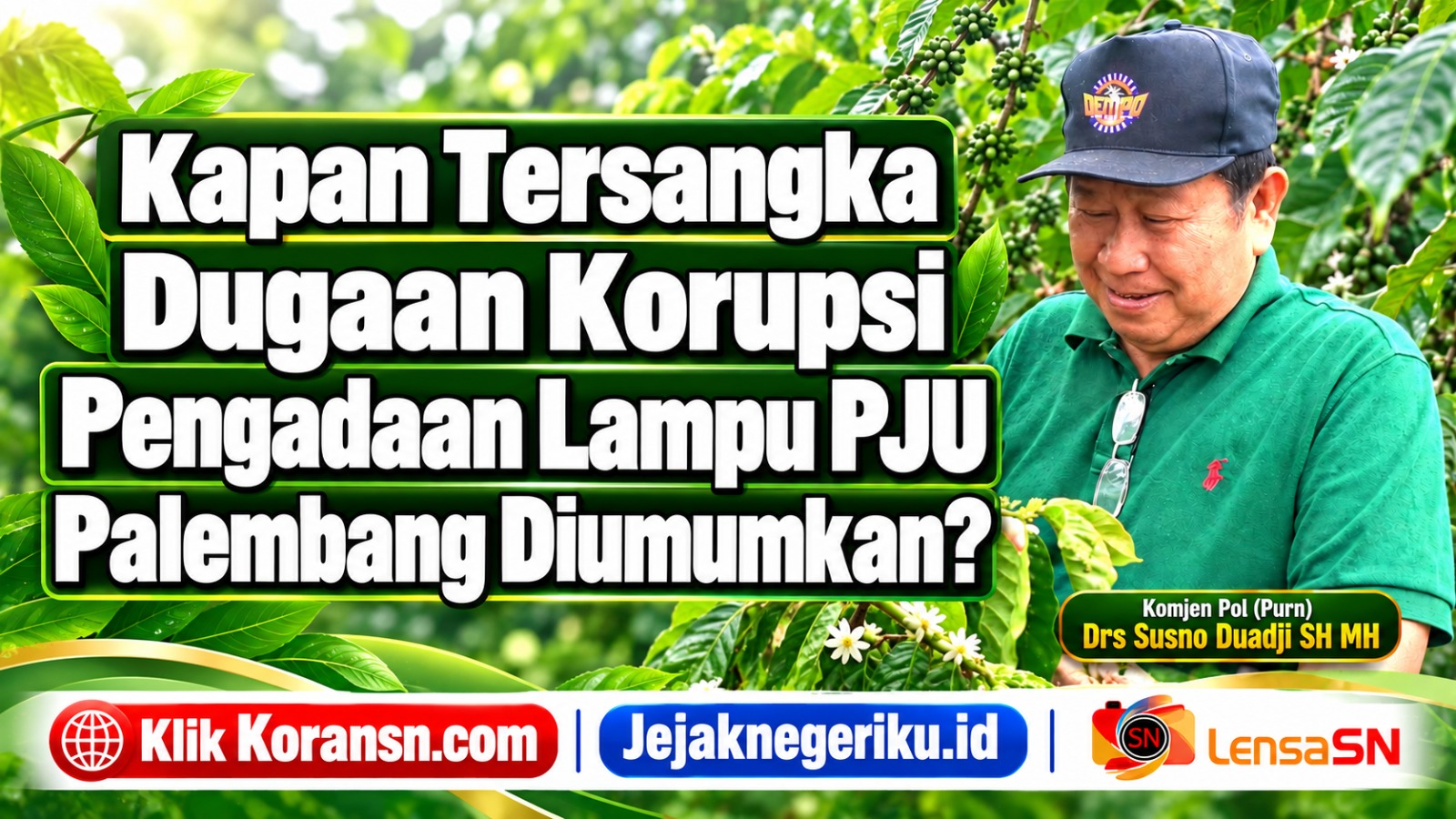 Kapan Tersangka Dugaan Korupsi Pengadaan Lampu PJU Palembang Diumumkan?